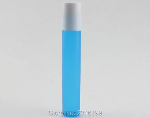 

15ML 15G Blue Plastic Roll on Bottle with Glass Bead Metal Steel Bead, Eye cream bottle,Cosmetics Sample Packaging,50 Pieces/Lot