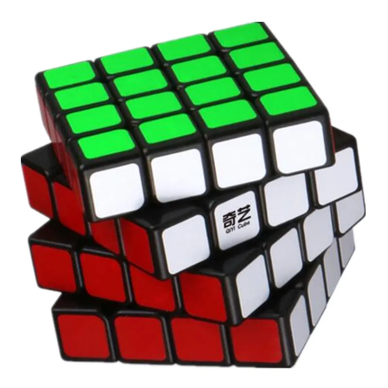 Новинка 2017 года QiYi юаней S Professional 4x4x4 4x4 твист Magic Cube 6 цветов Stickerless головоломки