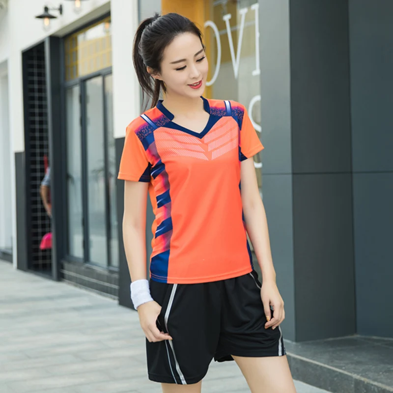 Женская/Мужская одежда для настольного тенниса комплекты бадминтона рубашка