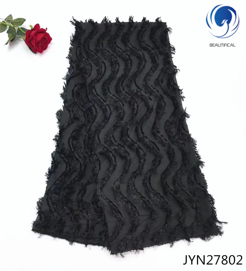 

BEAUTIFICAL White Chiffon Fabric Sewing African Dresses Chiffon Blouse Sewing For Women Fabric JYN278