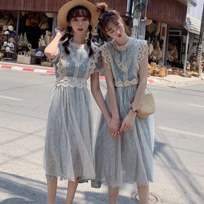 Женская одежда летнее платье женское милое шикарное цветочное с о-образным