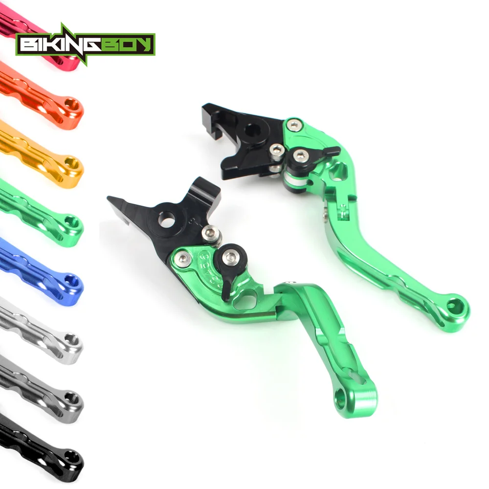 Регулируемые короткие складные тормозные рычаги сцепления для KAWASAKI ZX 6 R 01 02 03 04 RR