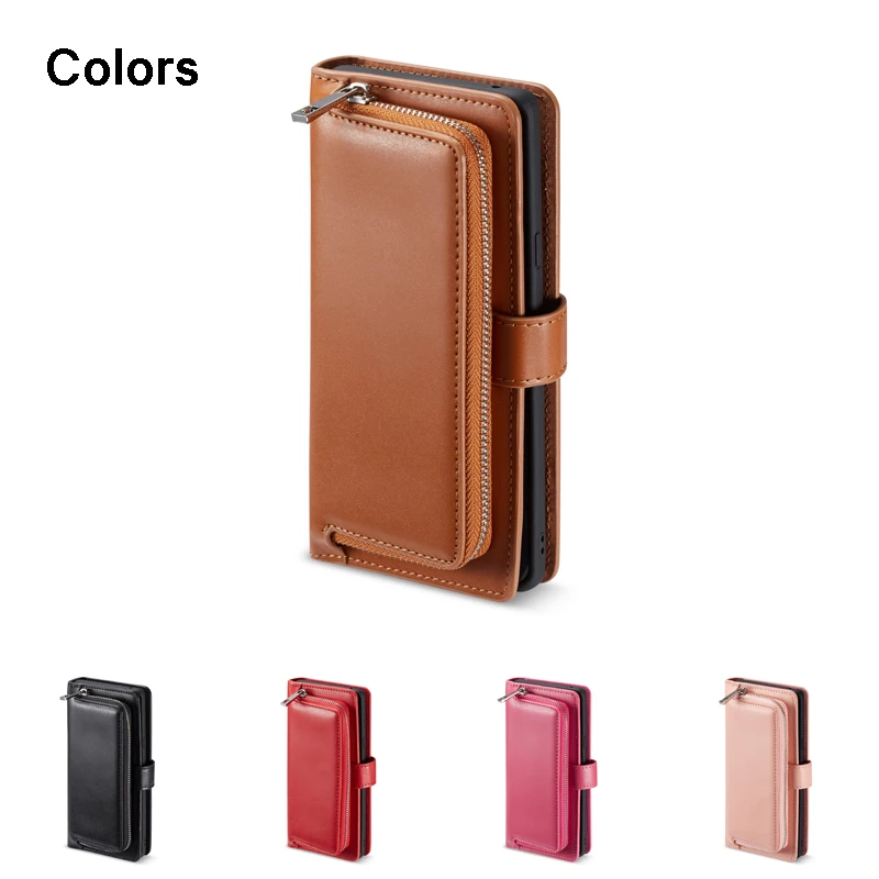 

For Samsung Galaxy S10 Plus S10e S9 S8 Note 9 8 Case Leather Card 2 in 1 Detachable Flip Cover For Samsung S10 Case Wallet Pouch