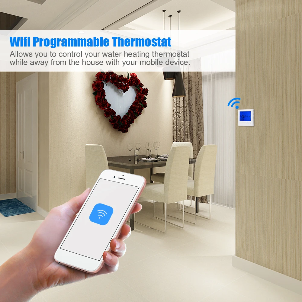Wi Fi программируемый термостат для подогрева воды умный контроллер температуры