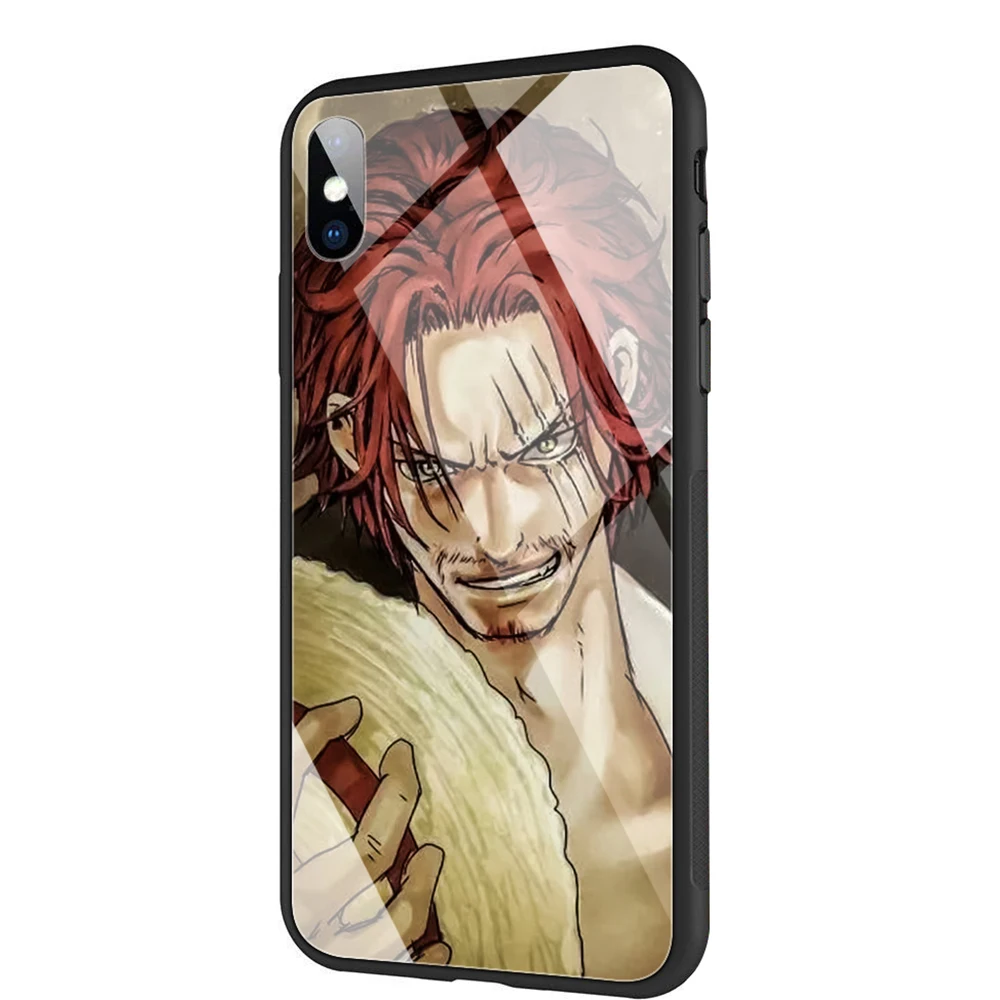 YIMAOC один Шанкс чехол из закаленного стекла для iPhone 11 Pro XS MAX XR X 8 7 6 6S Plus - Цвет: TG6