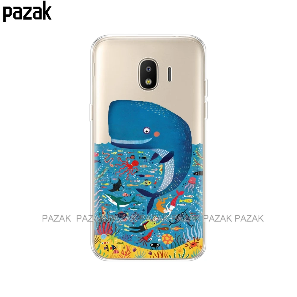 Силиконовый чехол для samsung J2 2018 мягкий из ТПУ модная задняя крышка телефона Samsung