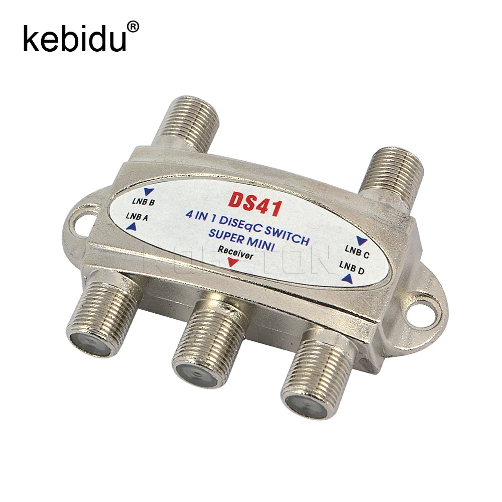 Kebidu 4 в 1 DS 41 4x1 выключатель DiSEqC спутниковая антенна FTA ТВ с lnb конвертером для