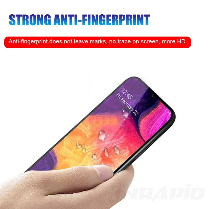 Защитное стекло 20D подходит для samsung Galaxy A10 A30 A50 A8 A7 2018 M10 M20 M30 Защитная пленка