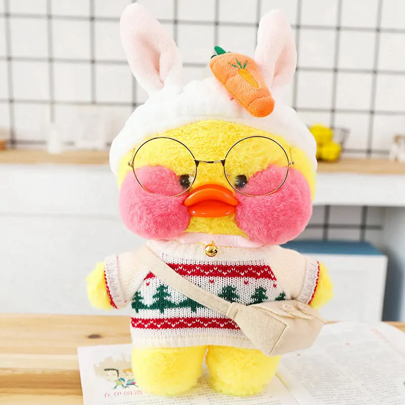 Kawaii Мини кафе желтая утка плюшевая игрушка мультяшная Милая Утка Мягкая кукла Животные Куклы Игрушки для девочек подарок на день рождения для детей - Цвет: 10