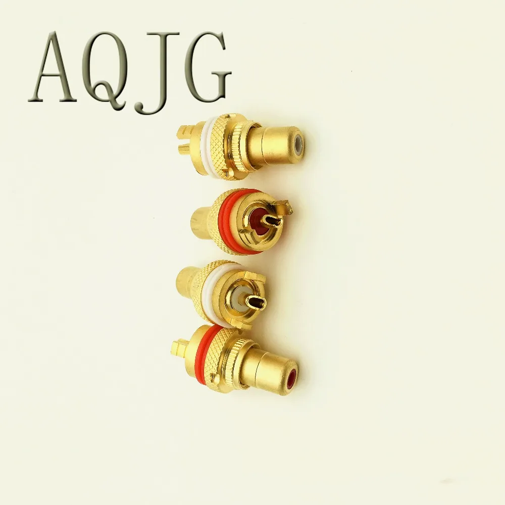 

100 шт. США CMC 805 россыпью позолоченное/медное покрытие/Платиновое покрытие для парня, гнездо RCA, аудиосигнал, терминал RCA, гнездо