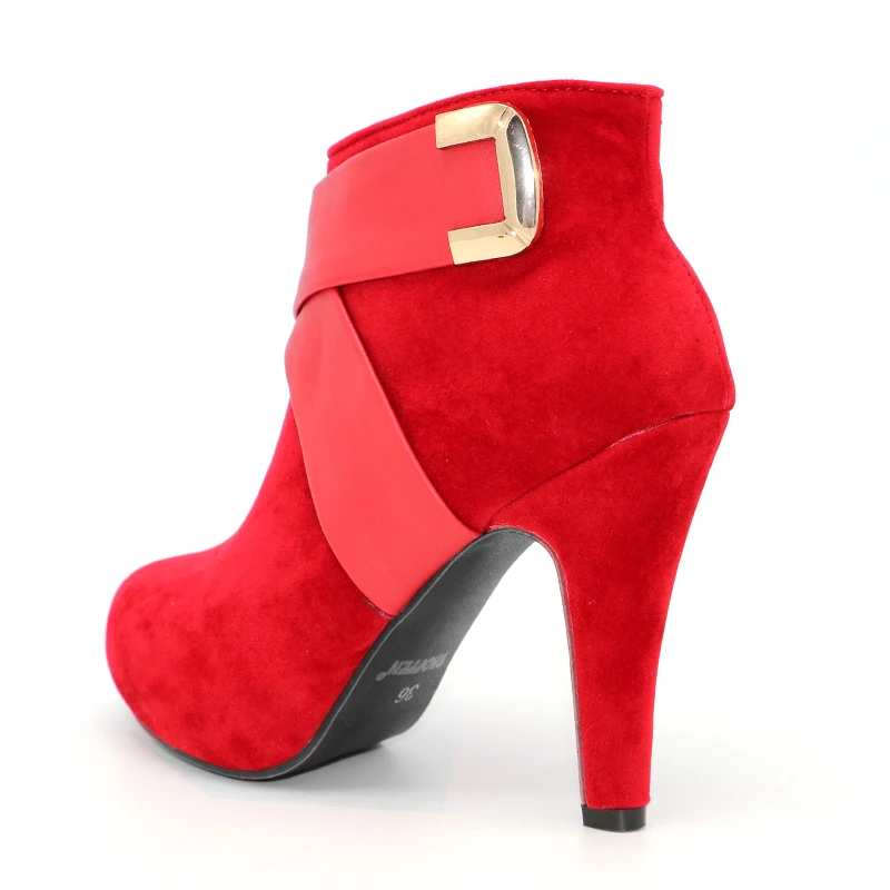 TAOFFEN/женские ботильоны женские модные короткие ботинки зимняя обувь botas на