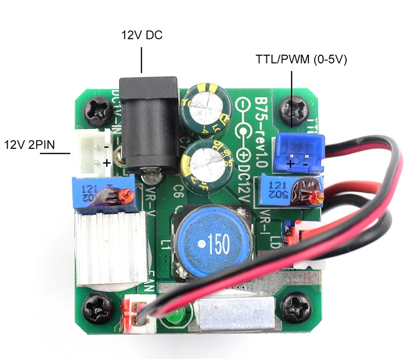 Oxлазеры FOCUSABLE1000mW ttl 520nm зеленый лазерный модуль 1 Вт фокусируемая горящая лазерная головка может гравировать на темной цветной бумаге 2PIN 12 В