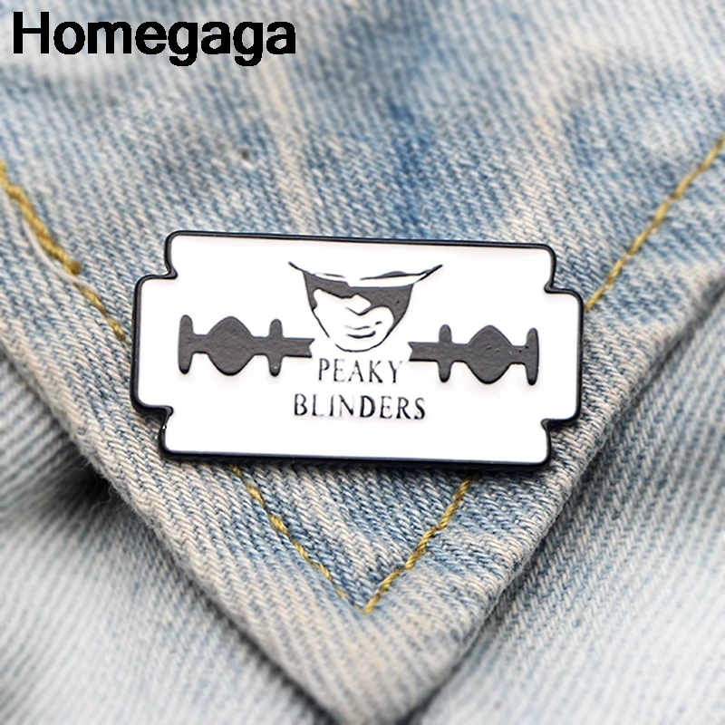 Homegaga Peaky bliners цинковый металлический Узелок шпильки футболки значки Сумка Одежда Кепка рюкзак броши для обуви значки медали украшения D2137