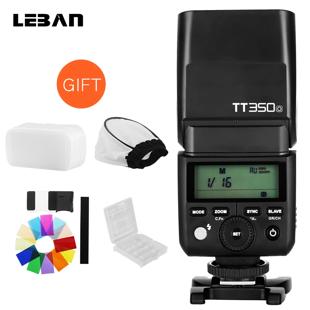 Godox Mini Speedlite TT350O вспышка для камеры TTL HSS GN36 2 4G 1 / 8000s Panasonic Lumix Olympus e m5 DSLR камера|ttl