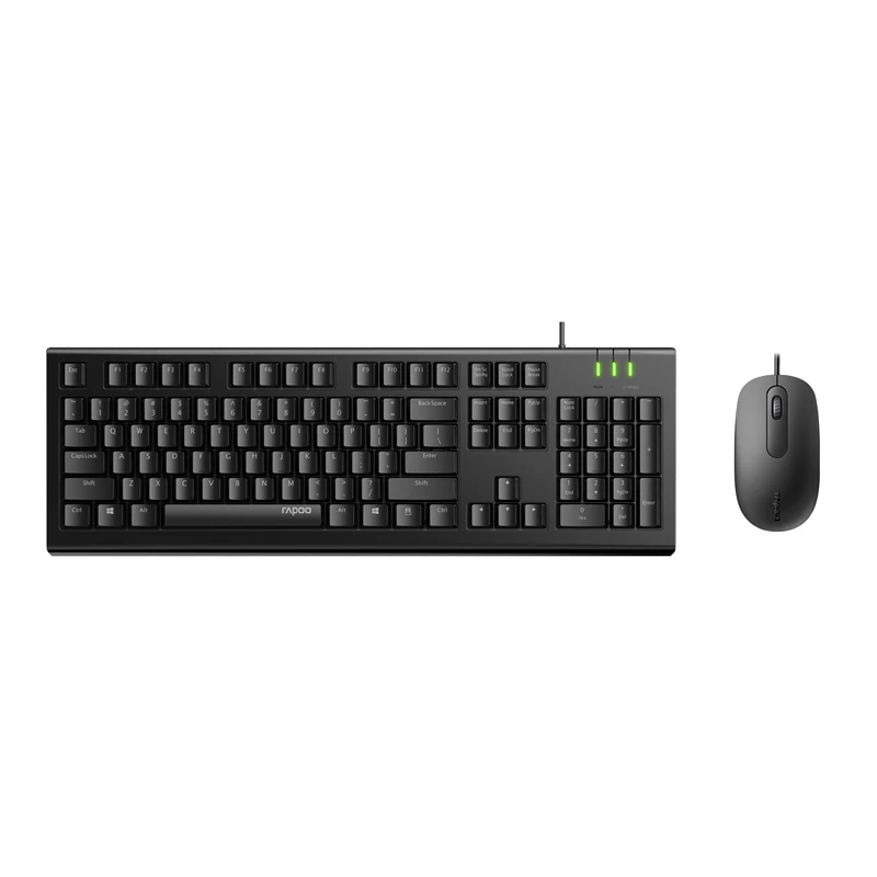 RAPOO X120Pro USB Проводная оптическая мышь и клавиатура Combo 1600 точек/дюйм эргономичный