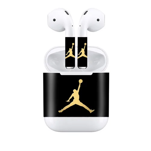Защитная виниловая наклейка наушники для Apple AirPods шкуры Съемная клейкая декоративная наклейка пленка наклейка - Цвет: YS-airpods-0022