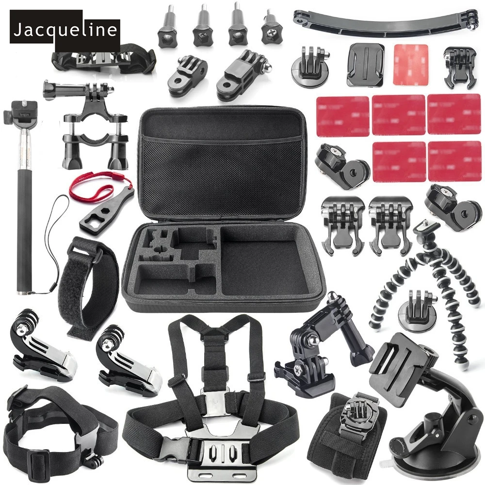 Набор аксессуаров Jacqueline для Go pro крепление Hero 6 5 4 3 + SJCAM SJ4000 SJ5000 EKEN H9R H9 H8 |