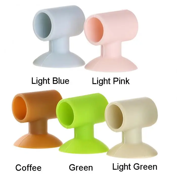 Silicone Door Handle Knob Crash Pad Wall Bumper Guard Stopper Anti Collision Suction Pads TN88