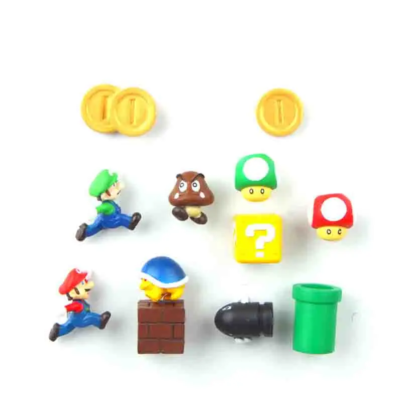 8/12/17/19/22/64 шт. 3D с рисунком из игры "Братья Супер Марио". Магниты на холодильник стикер сообщений домашний декор детские игрушки подарок на день рождения