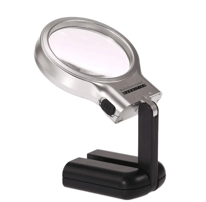 Складная Настольная увеличительная лампа компактная Светодиодная настольная