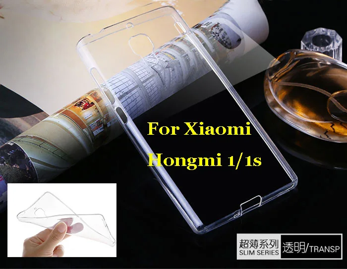 Кристально чистый ультра тонкий ТПУ мягкий чехол для Xiaomi Hongmi Red Rice Redmi 1 1S задняя