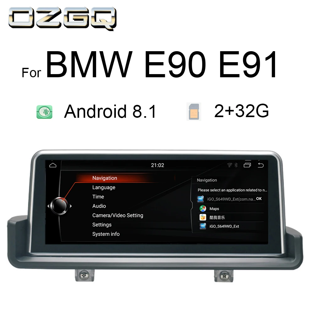 OZGQ 10 25 дюймов Android 8 1 Автомобильный мультимедийный плеер GPS Навигация стерео