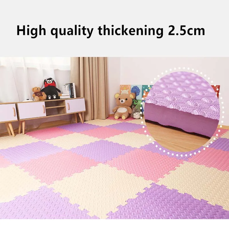Thickened Floor Mat Leaf-pattern Multi-color Mattress Kids Carpet Foam Puzzle Living Room Bedroom Children Climbing | Дом и сад