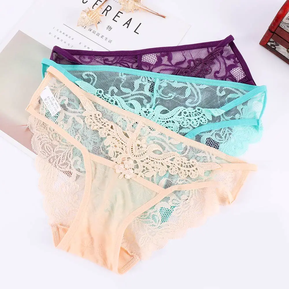Модное дизайнерское женское кружевное нижнее белье простое с цветами