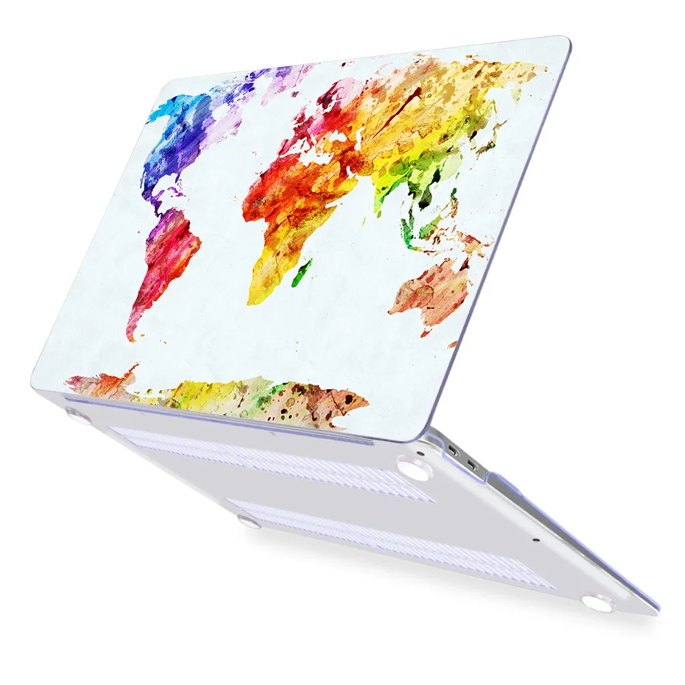 A055 Чехол для ноутбука Redlai цвета кристально чистый для Macbook Pro 13,3 15,4 retina Air 13 дюймов A1932 для Macbook Pro 13 16 Touch bar - Цвет: A055