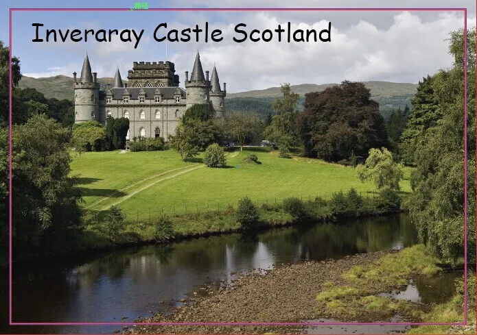 

Tourist souvenir Refrigerator Magnets memories,Inveraray Castle Argyll Scotland Tourist Rigid Magnets 20646