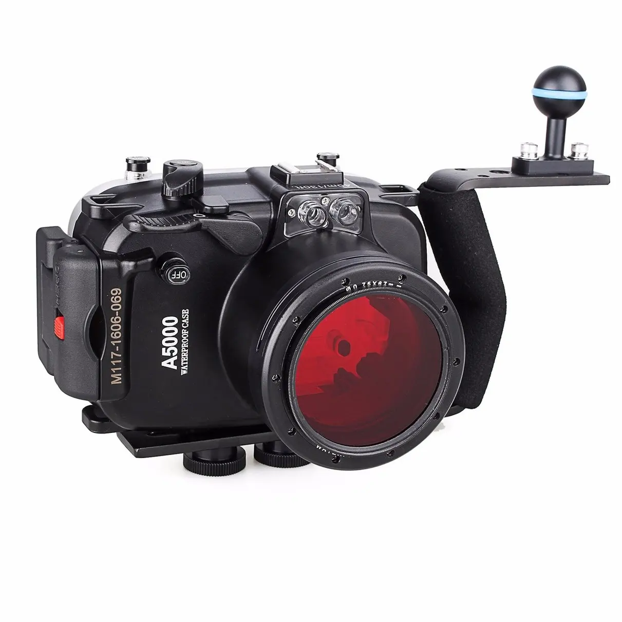 Водонепроницаемый чехол для подводной Камеры Sony A5000 16 50 мм + алюминиевая ручка