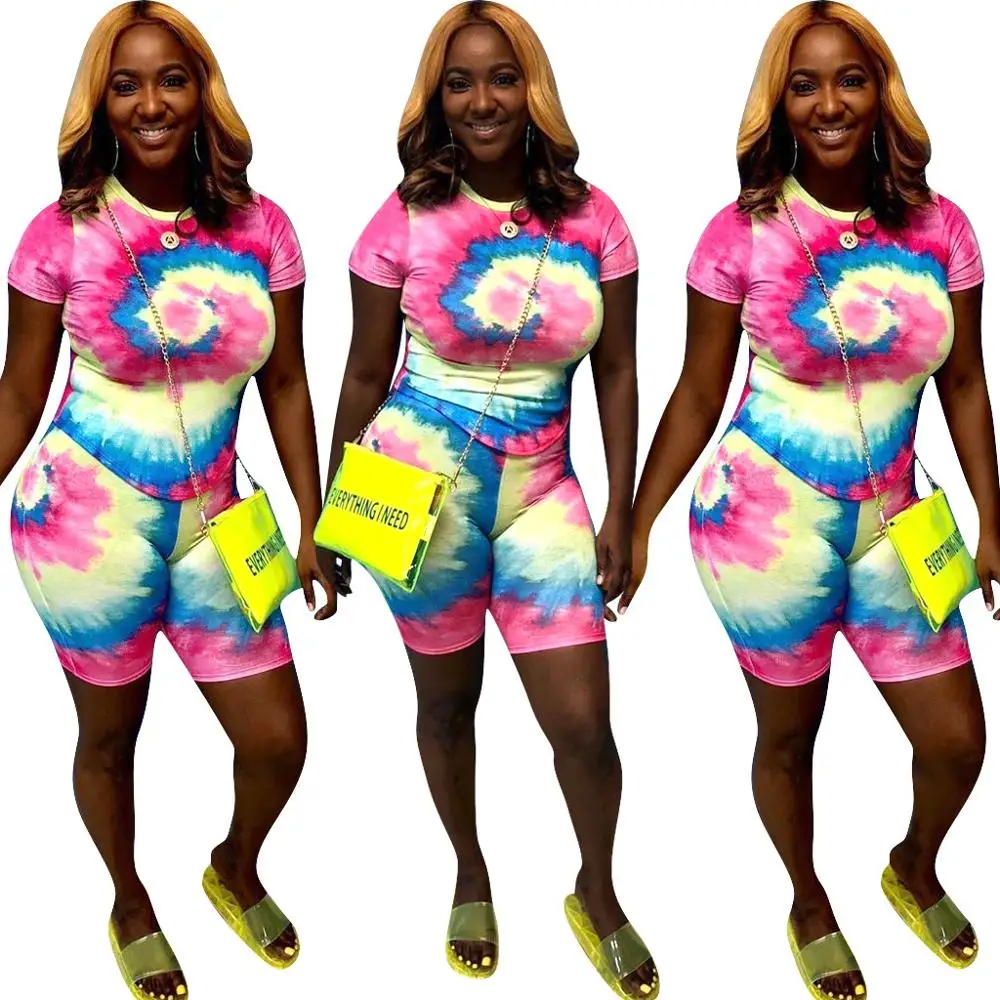 

Flora Print Short O-Neck Top With Shorts Skinny Casual Tracksuit Matching Sets Oversize Women Two Piece Suits