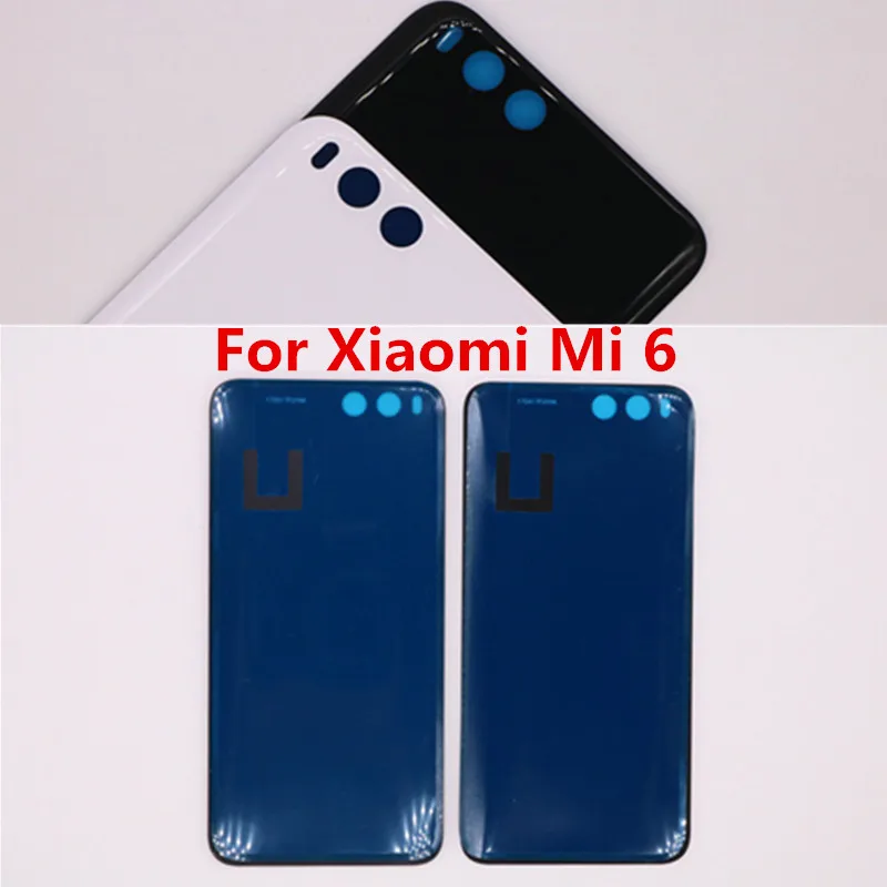 Для Xiaomi Mi 6 крышка батареи задняя крышка корпус чехол для Xiaomi Mi 6 задняя дверь стеклянная панель для Xiaomi Mi 6 замена крышки батареи