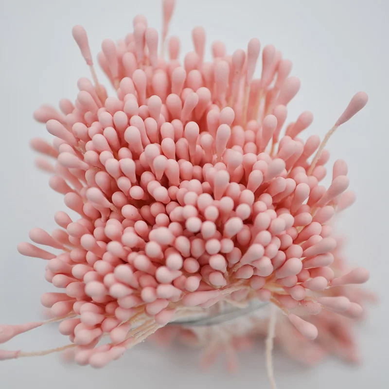 800 шт 1,5 мм мини цветок тычинки Двойные головки Pistil DIY ремесло свадебные украшения искусственные карты торты Цветы Аксессуары