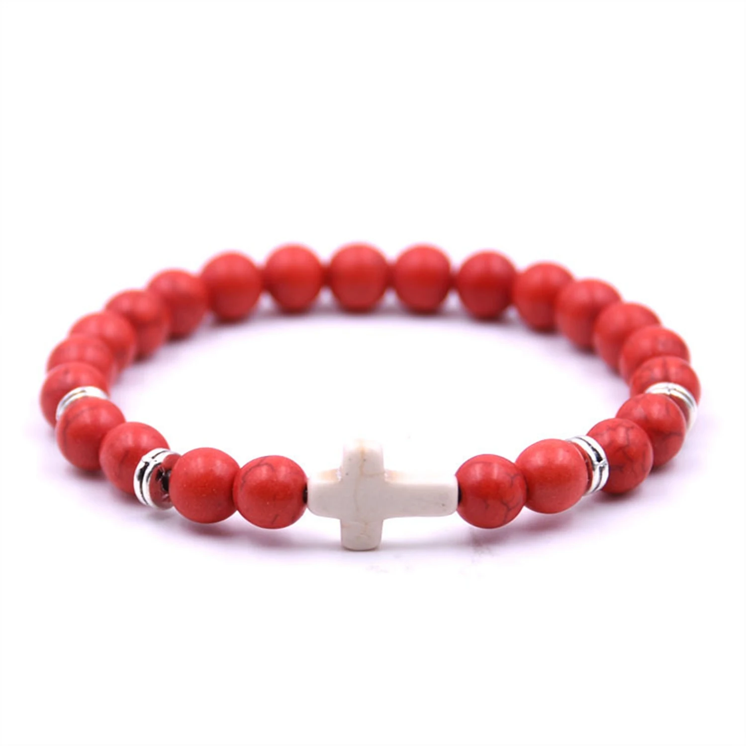 Tiger eye Bracelet New fashion Trendy Jesus cross Charm men bracelet Black 8mm Beads Bracelets &amp Bangles for women Jewelry | Украшения и