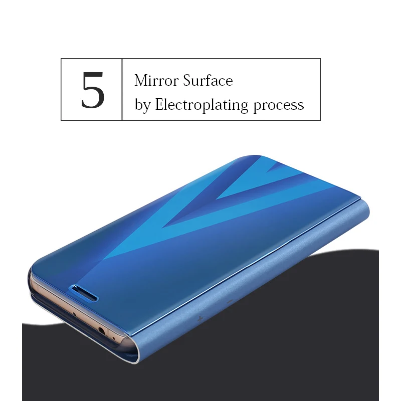Флип чехол для samsung Galaxy A3 A5 A7 2017 A320 A520 A720 видимый полупрозрачный с полным окном из