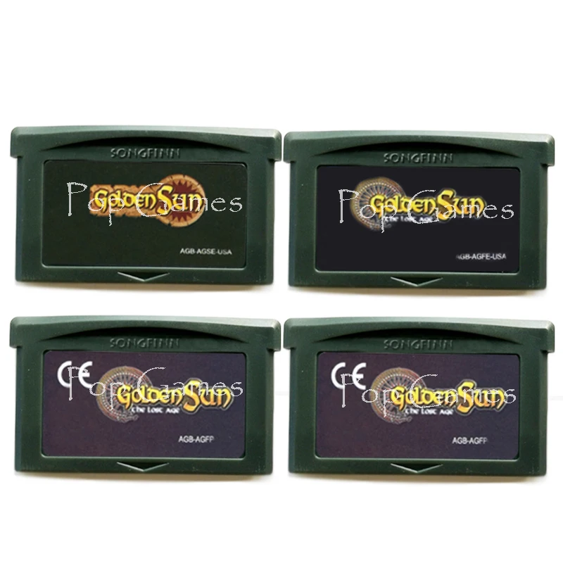 GoldSun Series Lost English or Spanish or FRA or 32 Bit Video Game Cartridge Console Card Handheld