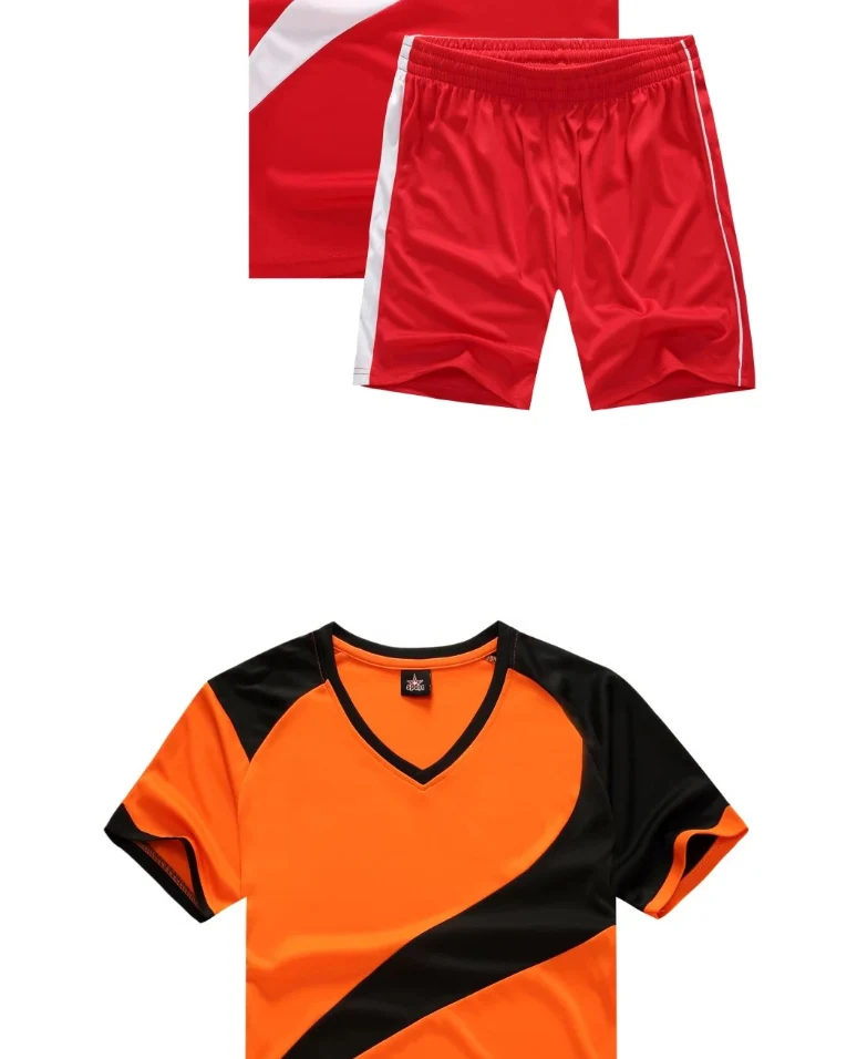 mens sport suits summer men's outfits two piece set men soccer jersey set t-shirt shorts training track suits joggers set male