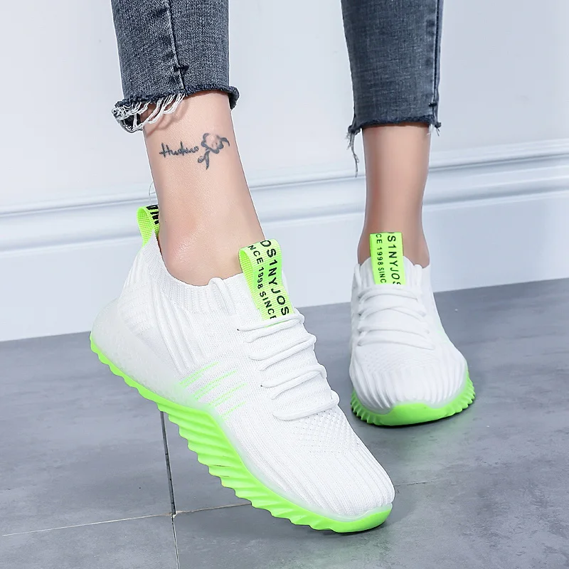 Теннисная обувь; женские кроссовки; дышащие теннисные туфли; Tenis Con Plataforma Mujer Femme Turnschuhe Feminino; спортивная обувь; белая Женская теннисная обувь