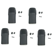 lot 5 set front cover panel case housing shell with volume and channel knobs for motorola dep450 dp1400 xir p3688 walkie talkie