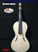 hand made baroque style unfinished 44 violinwhite violin 7721