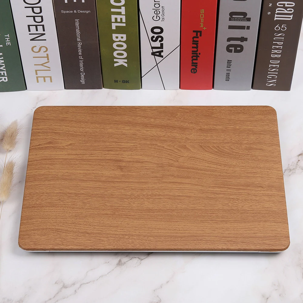 Чехол для ноутбука MacBook Air Pro retina 11 12 13 15 дюймов деревянный зернистый пластиковый жесткий чехол Pro 13,3 15,4 Touch bar