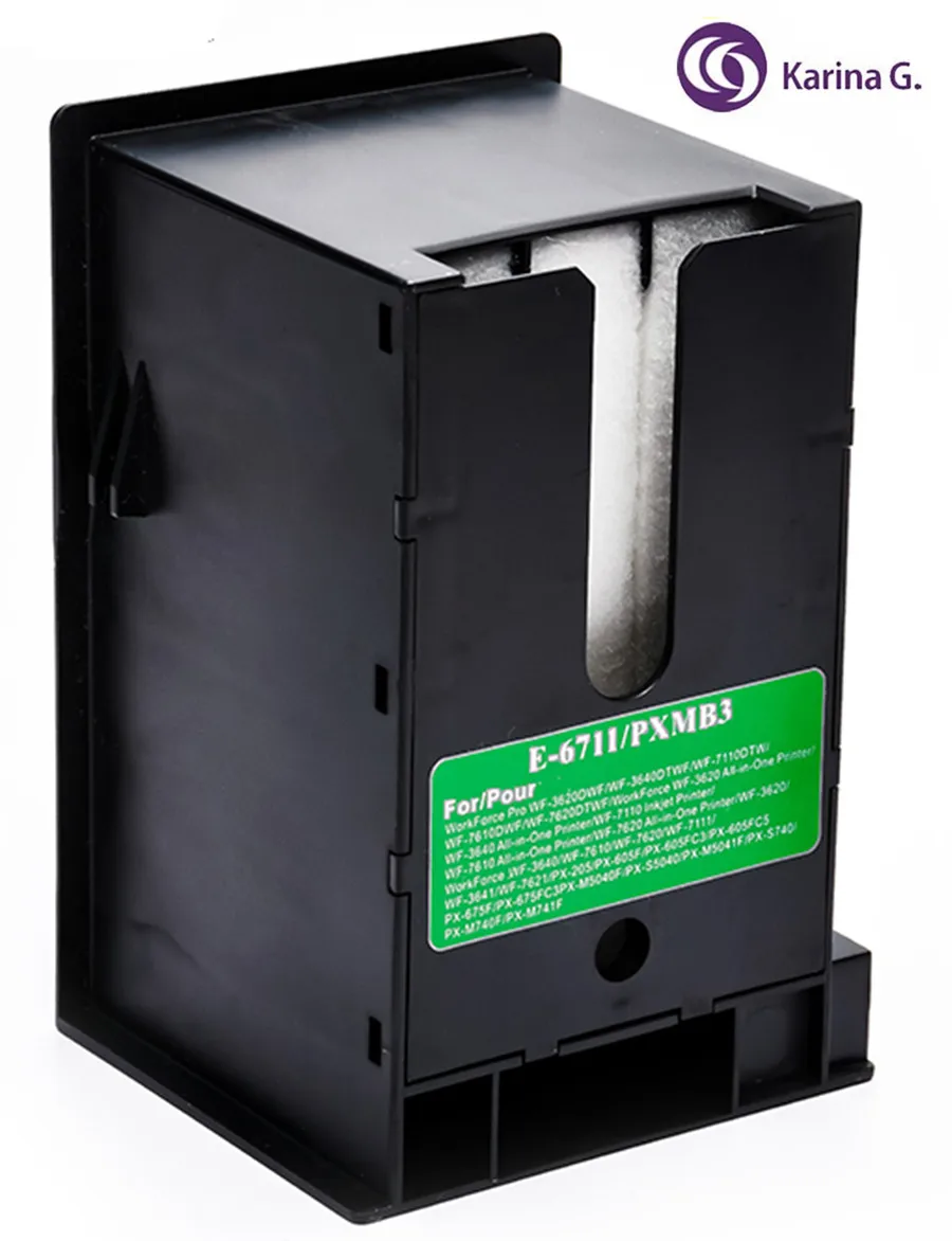 Для T6711 отработанные чернила/резервуар для обслуживания с чипом EPSON WP 4011/WP 4015 DN/WP