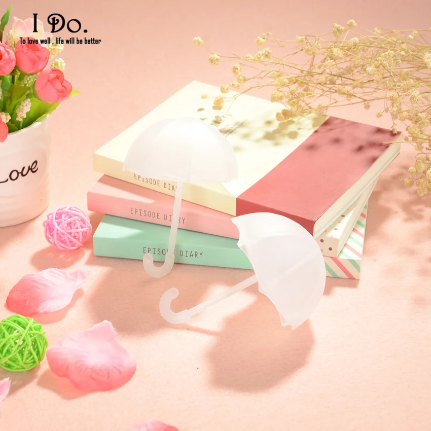 Бесплатная доставка 10 шт. коробочки для свадебных сувениров с зонтиками