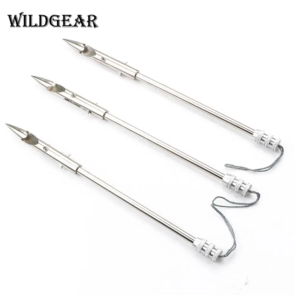 WILDGEAR 3 шт. прочная искусственная стрелка из нержавеющей стали для стрельбы в виде