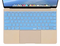xskn blue color silicone notebook keyboard protector cover skin for macbook 12 inch english language us layout