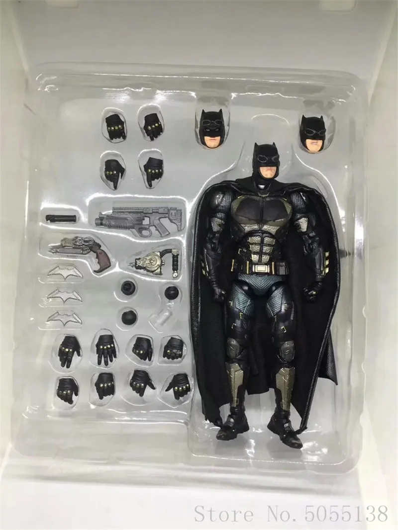 MAFEX 056 Бэтмен Тактический Костюм Ver. The Dark KNight DC Justice League ПВХ фигурка Коллекционная модель игрушки 16 см