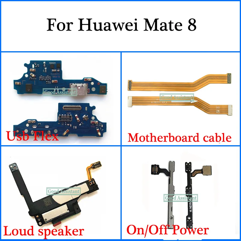 Для Huawei Mate 8 NXT AL10 CL00 DL00 L09 L29 Usb гибкий кабель материнской платы громкий динамик вкл.