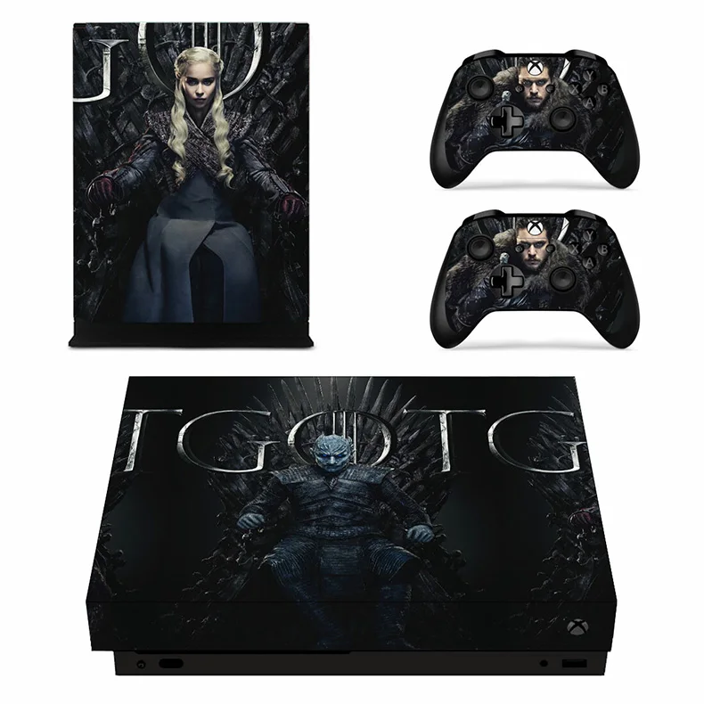 Виниловая кожа xbox one x skins наклейка Игра престолов наклейка s Pegatinas Adesivo для xbox one x консоли и двух контроллеров