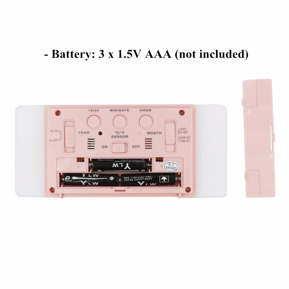 

Modern Digital LED Alarm Clock Intelligent light sense multifunctional Bedroom Office Intelligent Light Sense Alarm Clock 40%Off